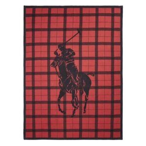 Polo Ralph Lauren Oakwood Throw Big Pony Red / Black